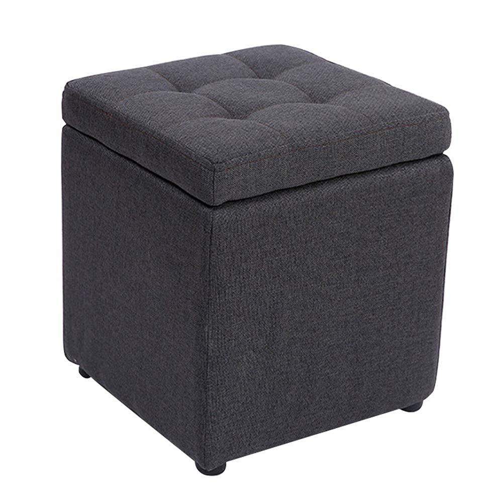 Pouf et repose-pieds en bois massif pur et mousse haute résilience