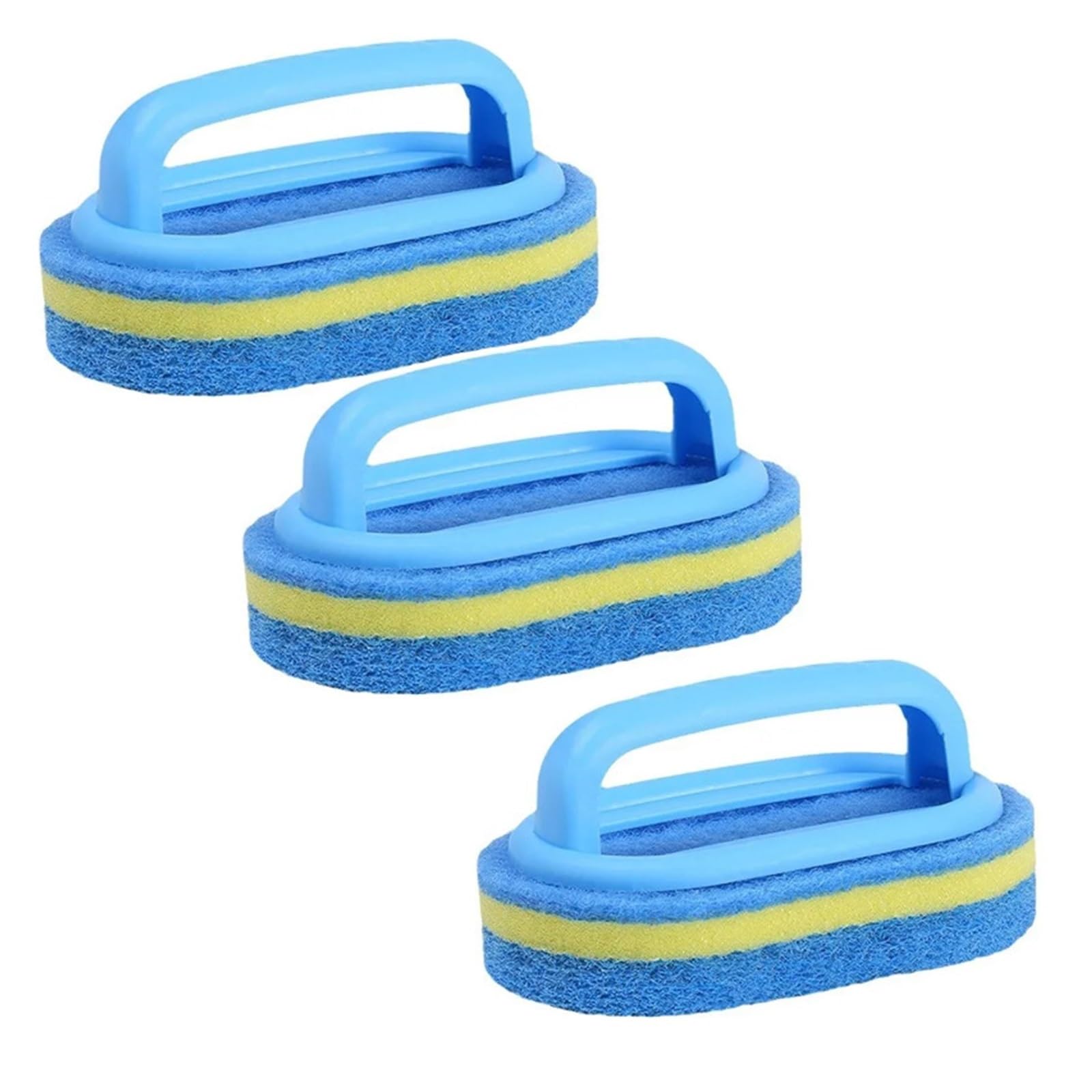 WZPTLKIBAD Sponge Cleaning Brush with Handle for Bathtub Tile Sink
