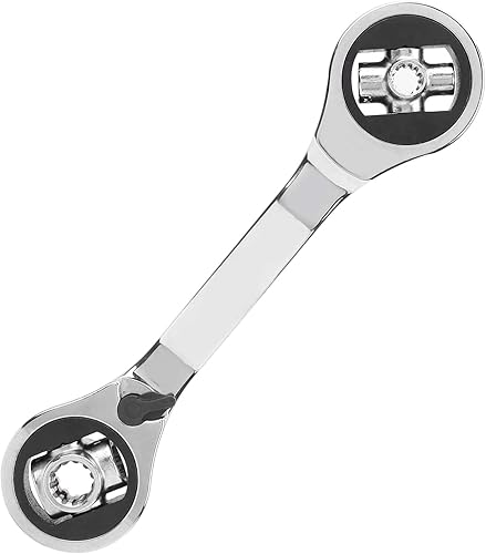 Miniatura 8 de FTVOGUE Llaves de cabeza flexible, 8 en 1, combo universal de llaves de vaso duales, cabezal flexible, combinación de llave hexagonal multifunción