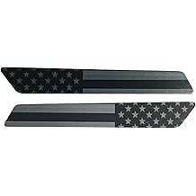 Premium Aftermarket Black and Grey American Flag Saddlebag Inserts Sold in Pairs. Fits Harley Davidson Touring Models. Street &amp; Road Glides. Made in USA. (2014 and Newer)