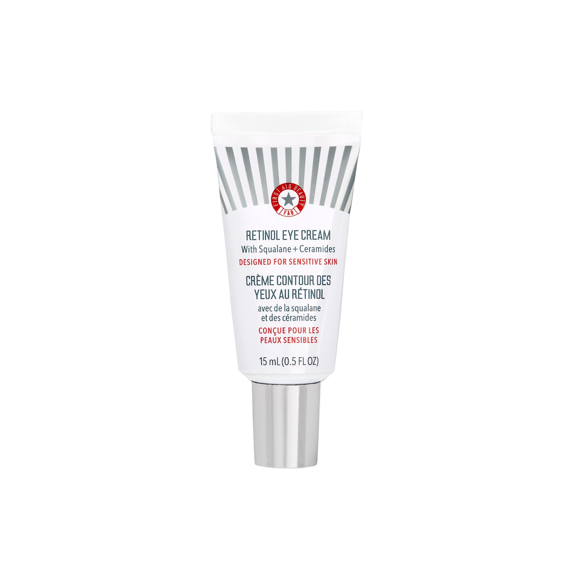 Retinol Eye Cream with Squalane + Ceramides, Encapsulated Retinol Serum for Delicate Skin, Helps Improve Appearance of Fine Lines and Wrinkles, Safe for Sensitive Skin, 0.5 oz