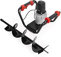 Vista 7 de XtremepowerUS 1500W Electric Post Hole Digger Earth Auger Dig Hole Fence Post Hole Digging, Tree Planting with 6" Digging Auger Bit Set, 3/4" Shaft