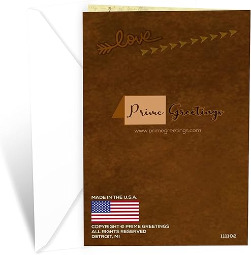 Miniatura 4 de Prime Greetings Tarjeta del día del padre del hijo, hecha en Estados Unidos, ecológica, tarjeta gruesa con sobre de primera calidad de 5 x 7.75