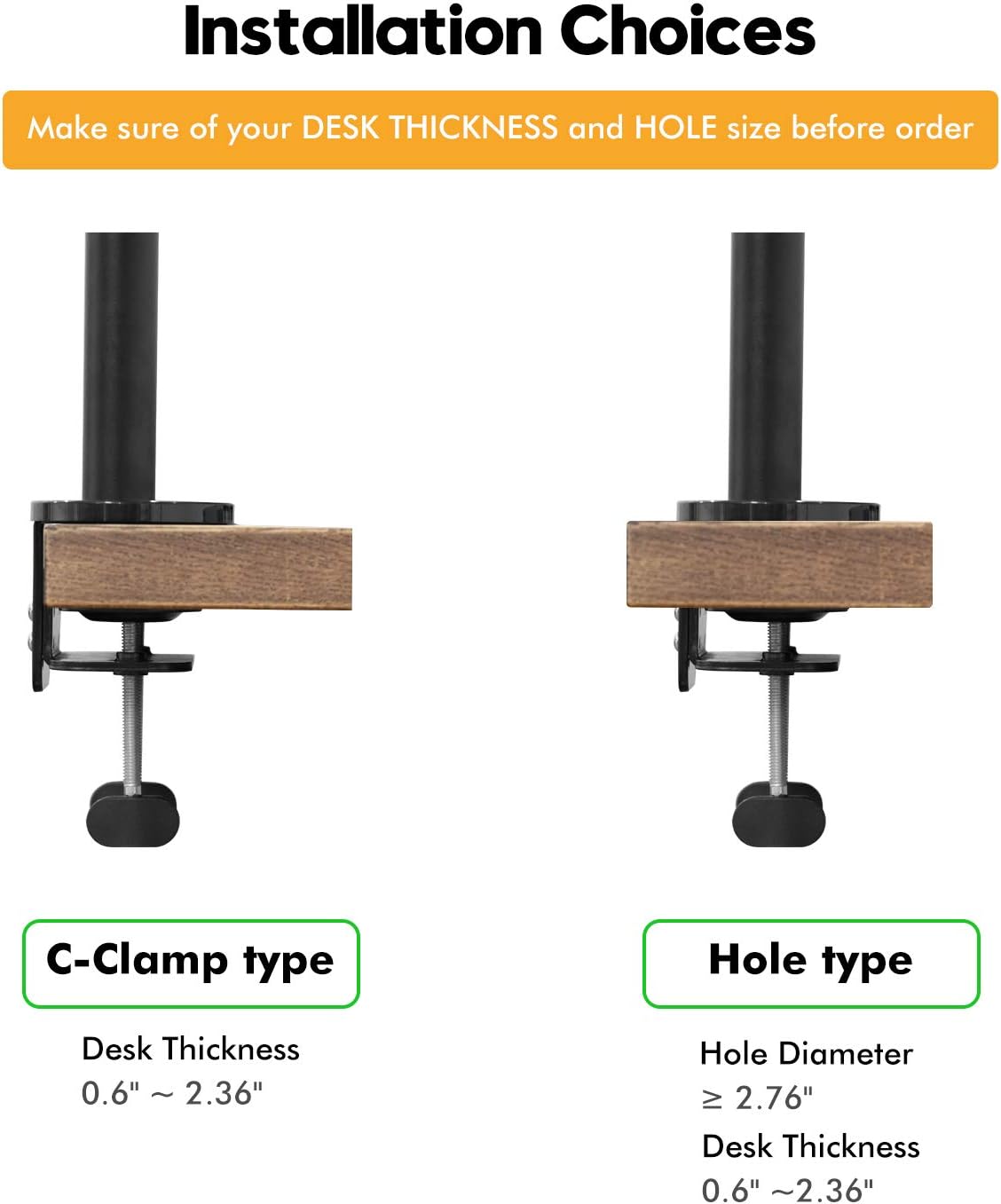 One-Day Sale: Up to 60% Off viozon Monitor and Laptop Mount, 3-in-1 Adjustable Triple Monitor Arm Desk Mounts, Dual Desk Arm Stand/Holder for 17 to 27 Inch LCD Computer Screens, Extra Tray Fits 12 to 17 inch Laptops (OL-10T-B)