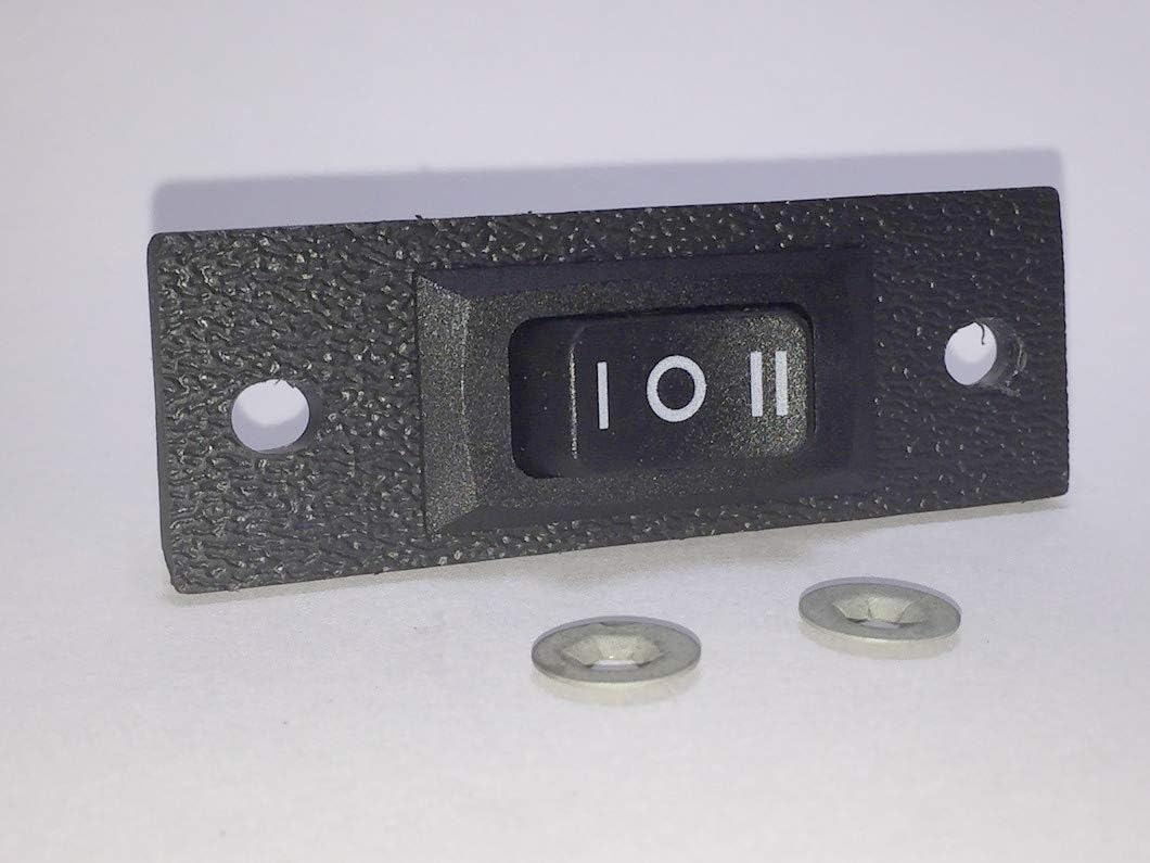 Compatible for Jenn Air Cooktop/Stove 3 Wire Fan Switch Kit + Pushnuts 71001564 Custom Kit (3-way, Rocker Lever, Manual, Black)