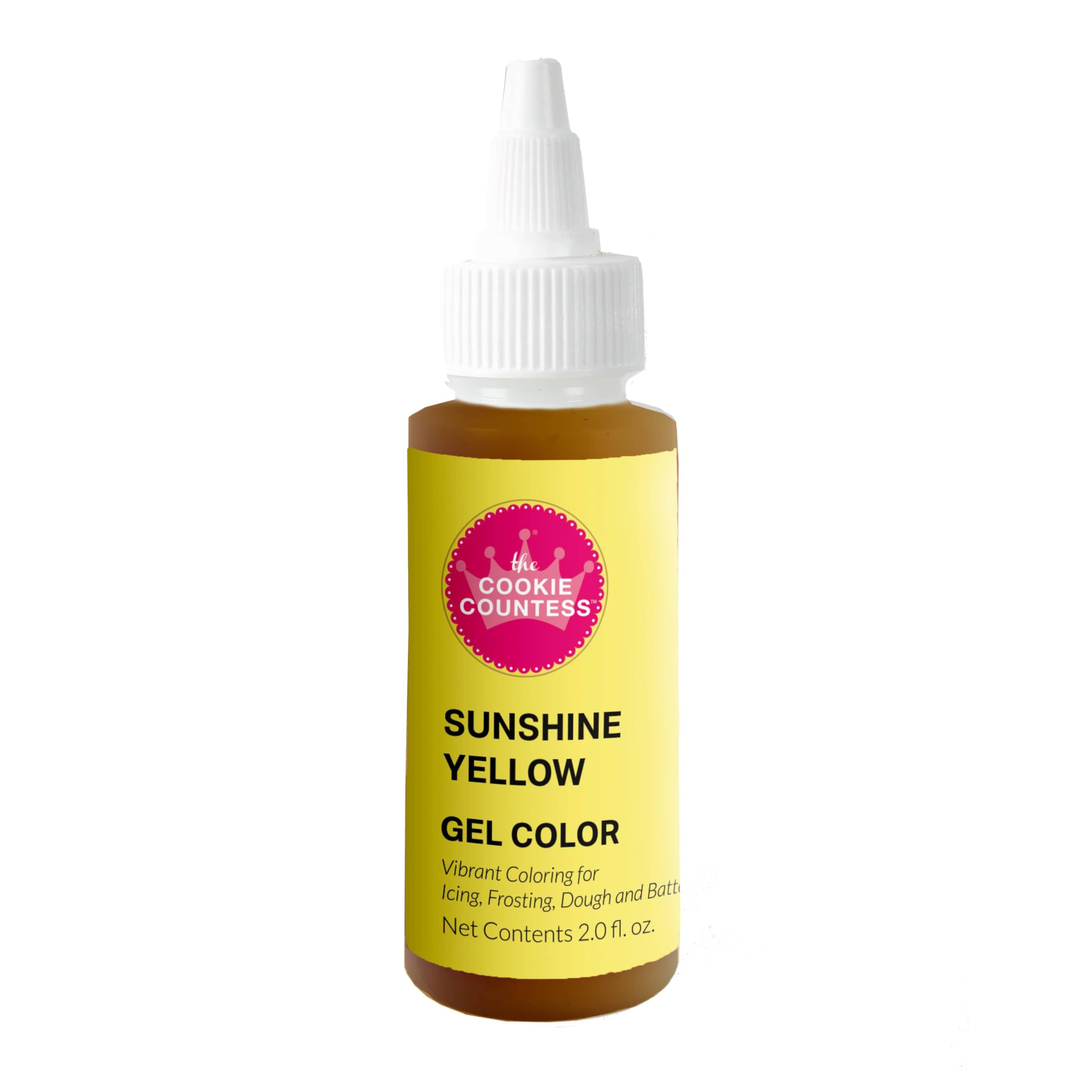 Cookie Countess Gel Food Color 2oz - Sunshine Yellow