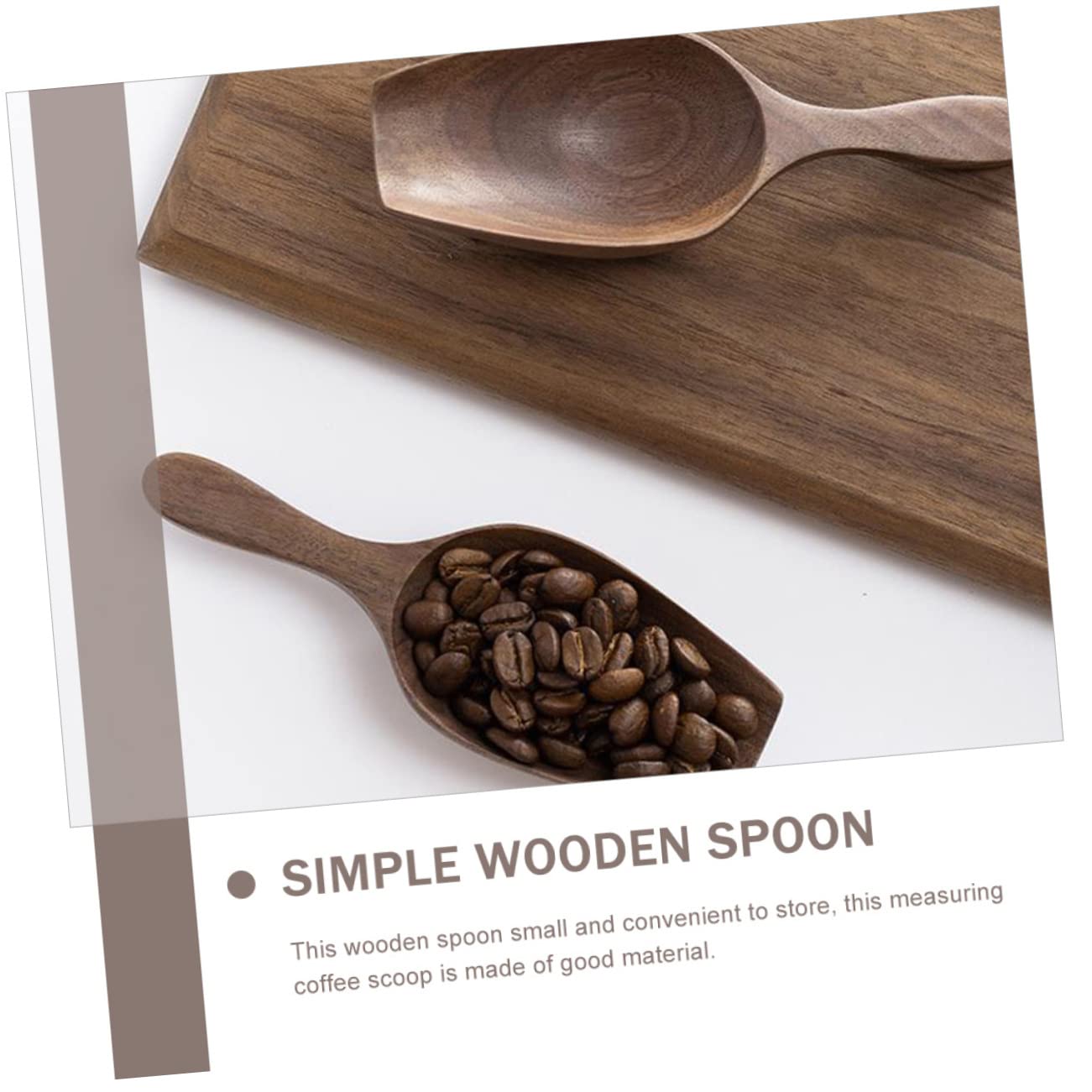 YARNOW 3piezas Cuchara De Madera Multipropósito Para Café y Granos Utensilio Práctico Para Cocina Para Medir y Servir Fácil De Limpiar y Almacenar Para Viajes y Uso Diario