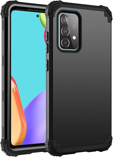Funda compatible con Samsung Galaxy A52 5G, 3 en 1, cuerpo completo, resistente, a prueba de golpes, delgada, híbrida, resistente, cubierta de
