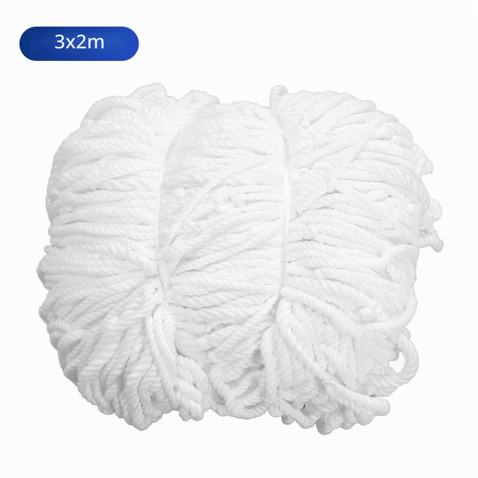 BuyWeek Rete da Calcio, 3x2m Rete per Porta da Calcio in Polipropilene Sostitutiva da Calcio per Allenamenti di Partite (10x6,5 Piedi)