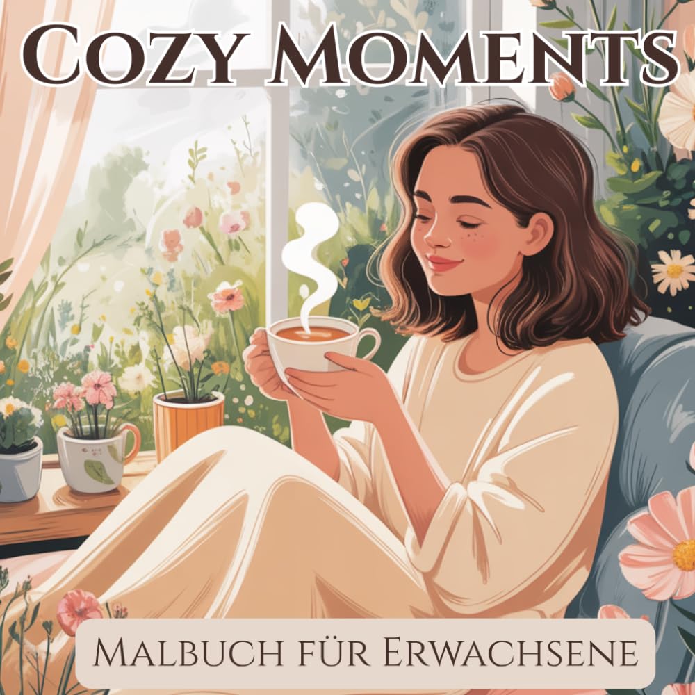 Cozy Malbuch für Erwachsene: zu Hause entspannen & abschalten. Stressabbau für ruhige Abende