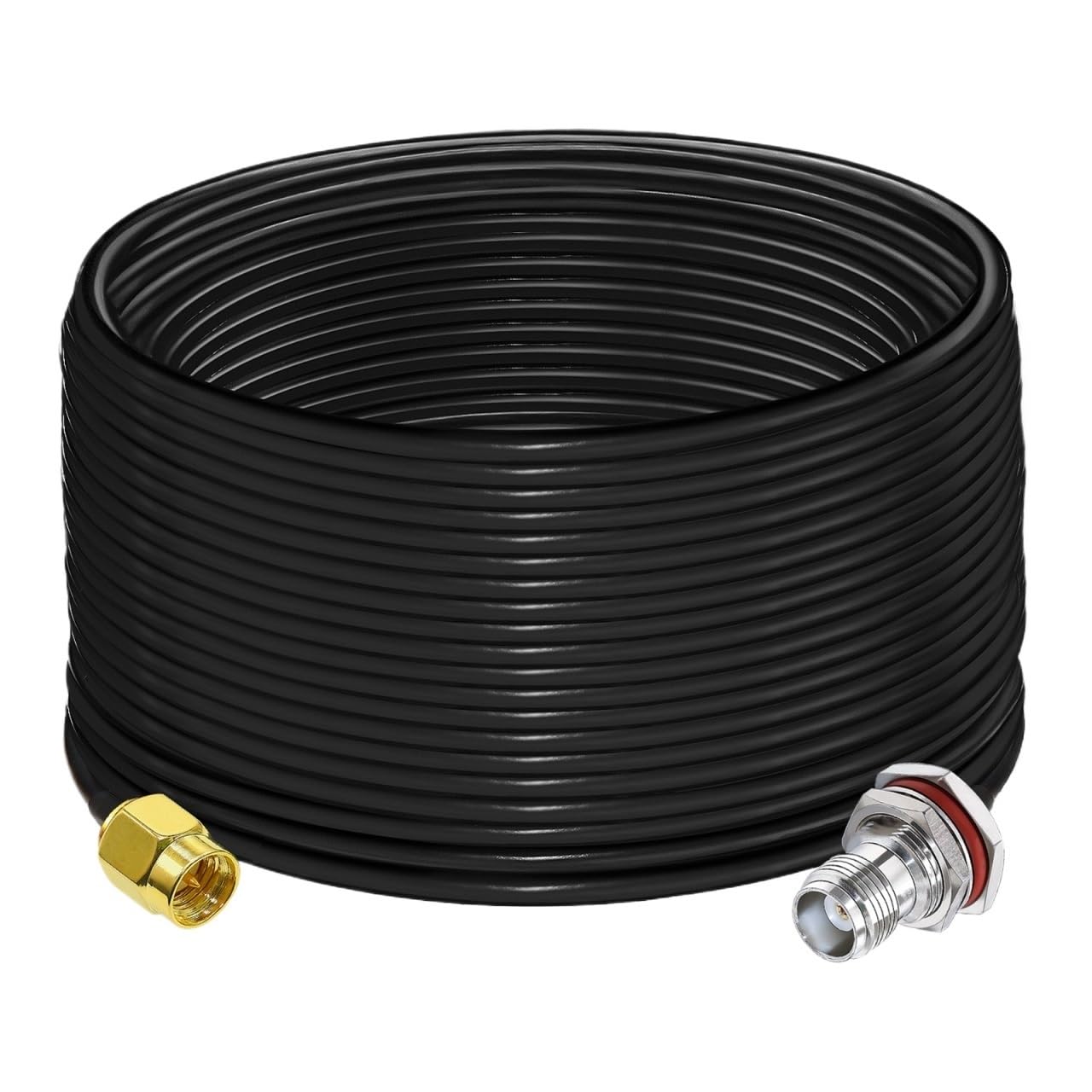 LIHUA Kabel koncentryczny SMA męski na żeński RG58 Low Loss W/i/Fi an/te/na przedłużacz 20 cm 10 m 15 m 20 m 25 m 40 m kabel koncentryczny (30 m)