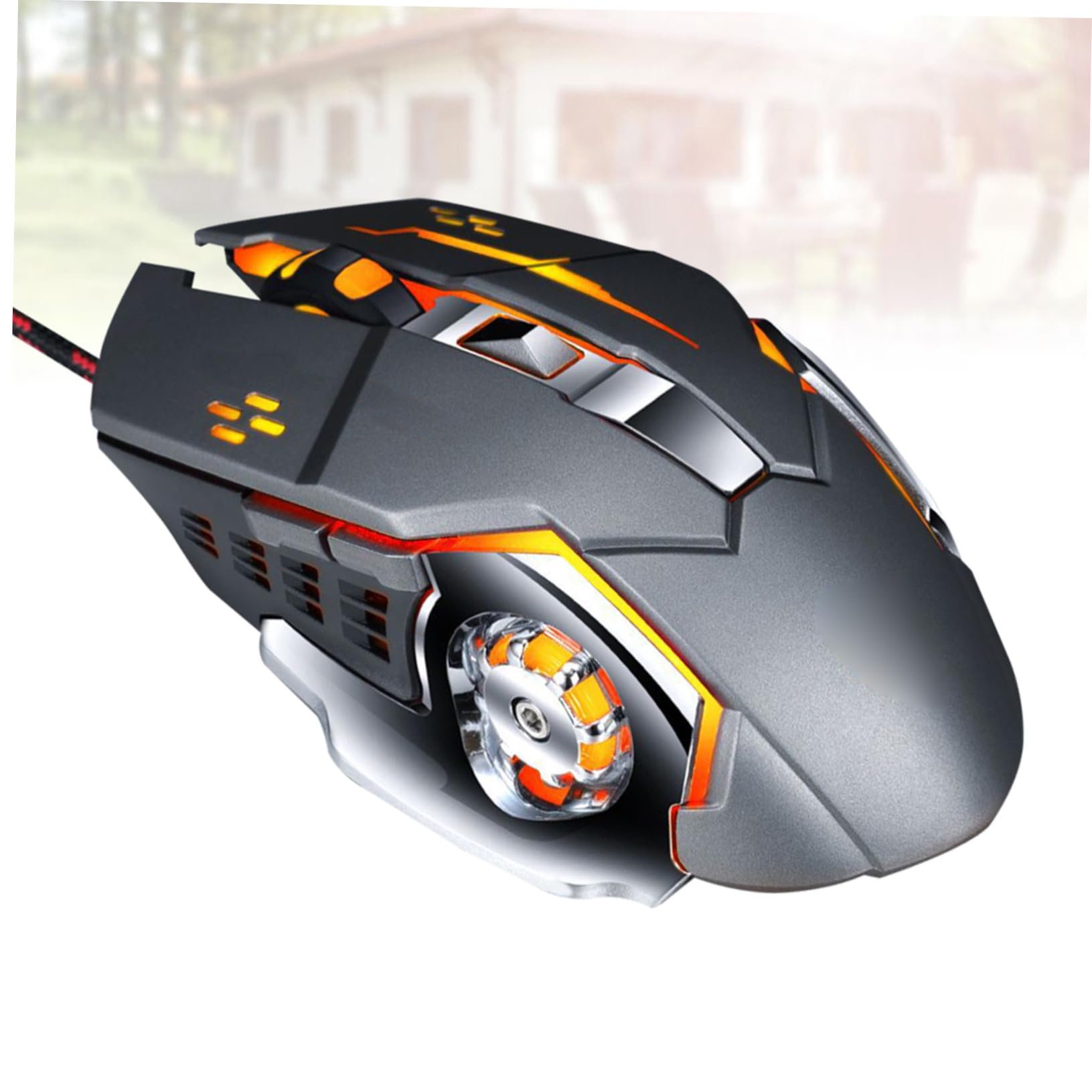 Uonlytech 1pezzi Mouse Cablato Usb Ergonomico Per Computer Da Ufficio Per Pc Desktop Laptop Argento