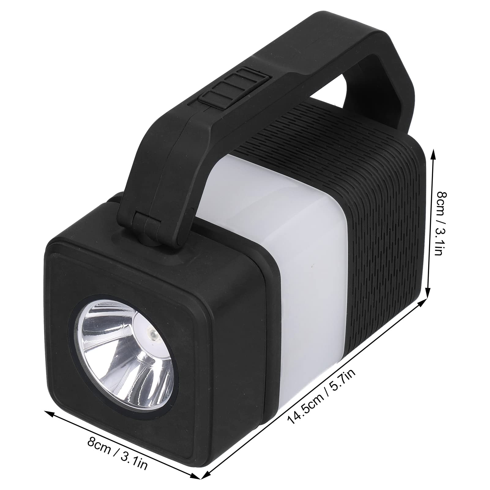 Lampka kempingowa Vomeko, wielofunkcja lampy namiotowej, lampa awaryjna, latarka USB z lampą awaryjną głośnikową, do oświetlenia zewnętrznego (,)