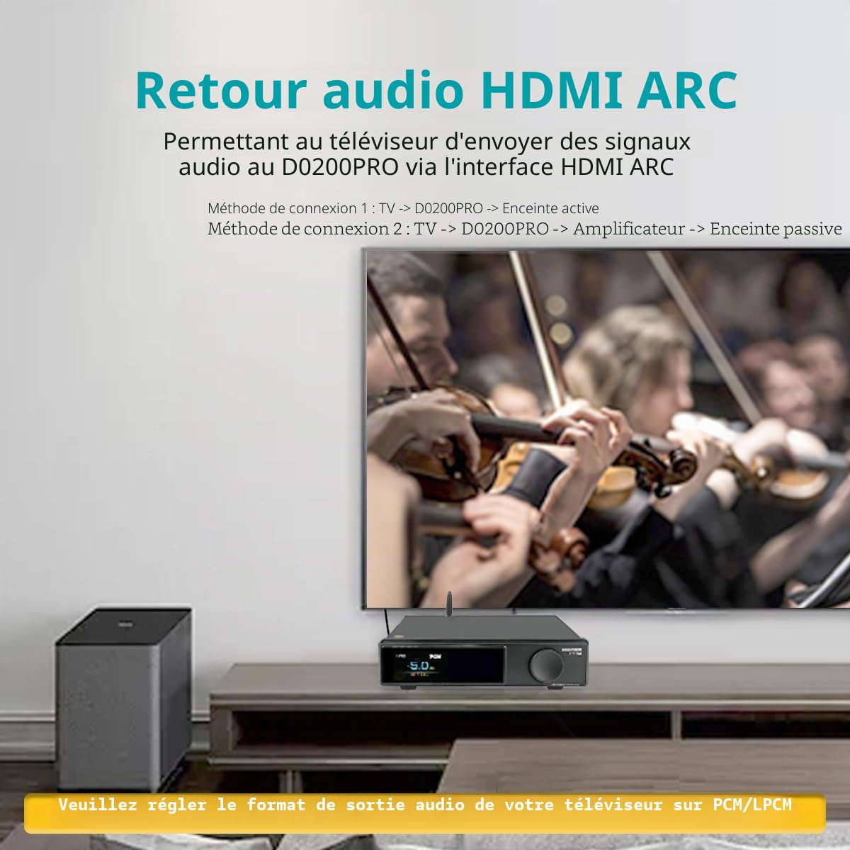 SMSL DO200 Pro Balanced MQA DAC: 12x CS43131XMOS XU316 PCM768kHz DSD256 DAC, USB/Opt/Coax/Bluetooth5.1/HDMI ARC vers RCA/XLR Sortie Convertisseur, HiFi Audio Preamp DAC pour PS5/PC/HDTV/Lecteur CD
