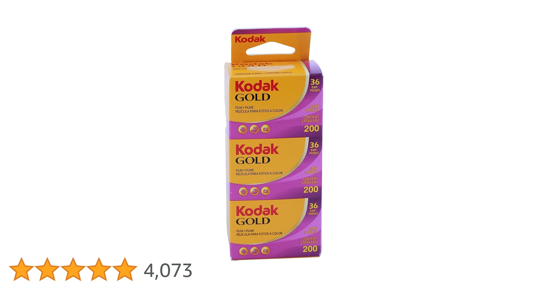 Amazon | Kodak Gold 200 135-36枚撮り 3本パック | KODAK