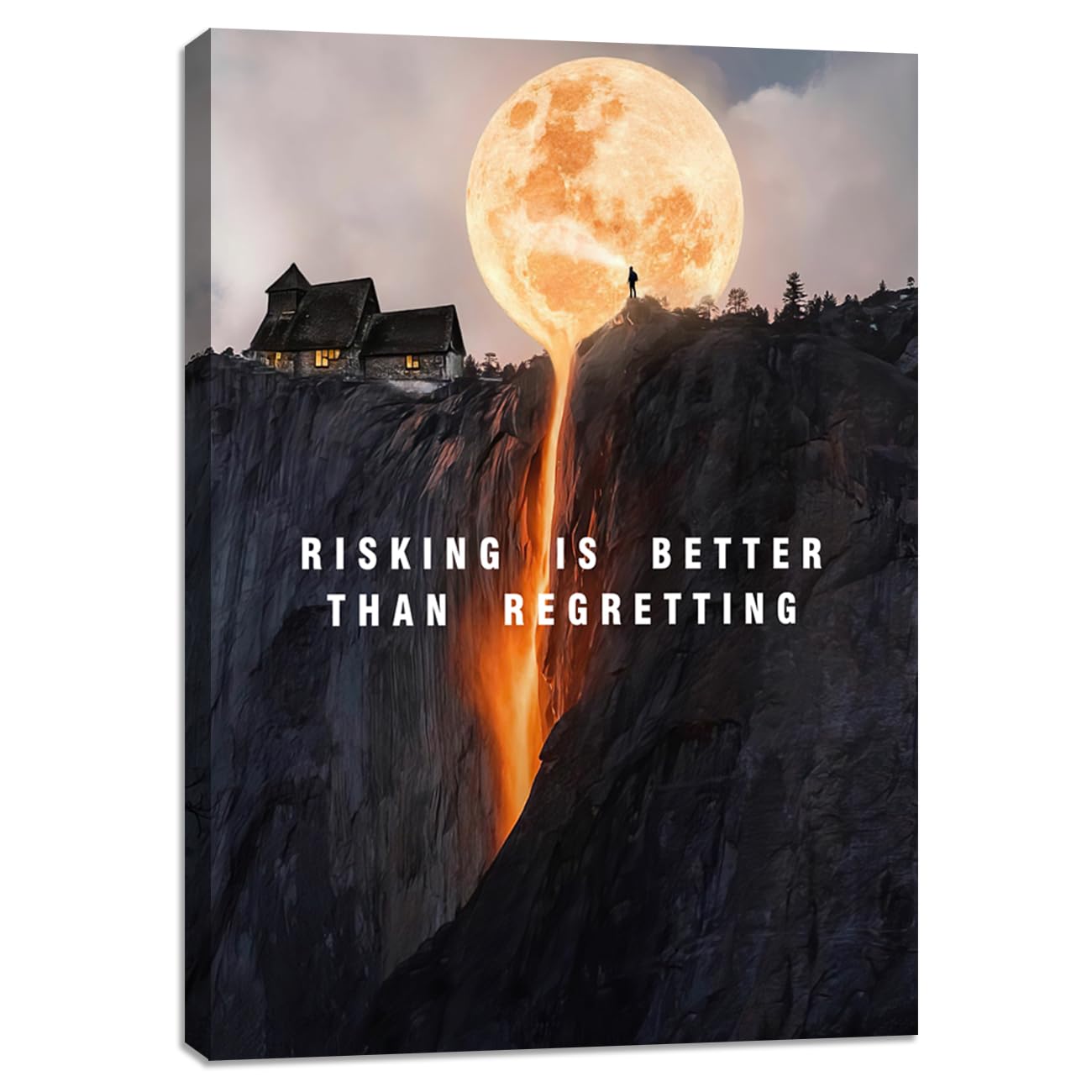 Motivational Framed Wall Art Inspirational Canvas Wall Decor Wall Picture Painting Inspiring Positive Quote Poster Art Prints Decorations Picture for