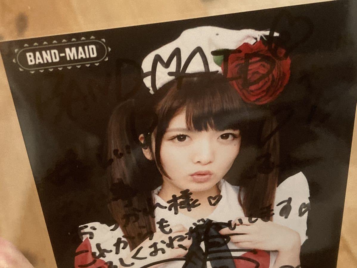 限定BAND-MAID 小鳩ミク 直筆サイン入り写真×本人デザインZippo 