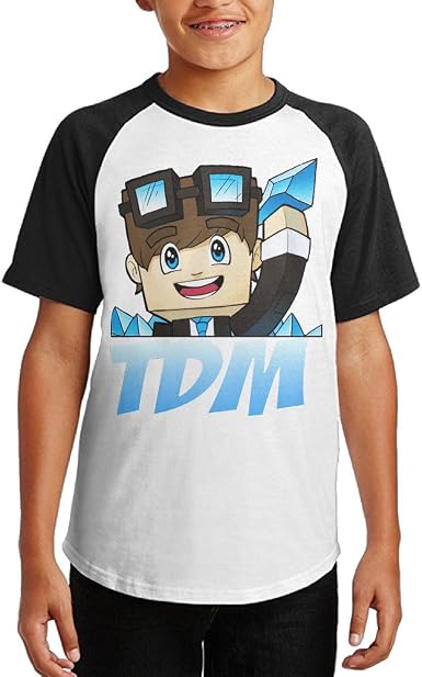 Annda Kids DanTDM TDM Raglan T Shirts 
