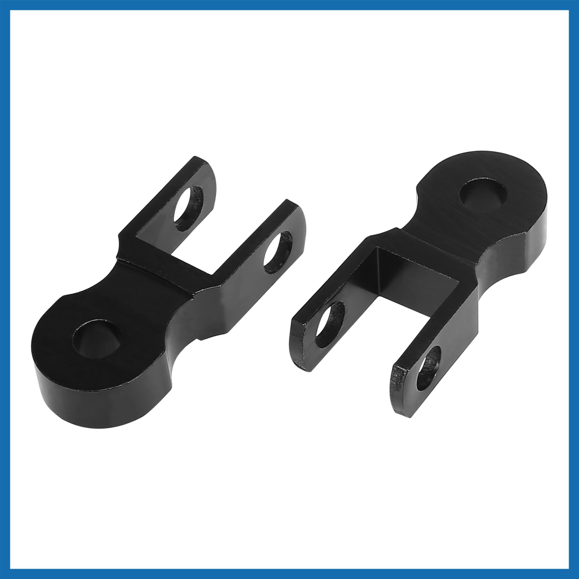 A ABSOPRO 1 Paar 5 cm Motorrad-Stoßdämpfer-Höhenverlängerung, schwarz, Artikelersatz