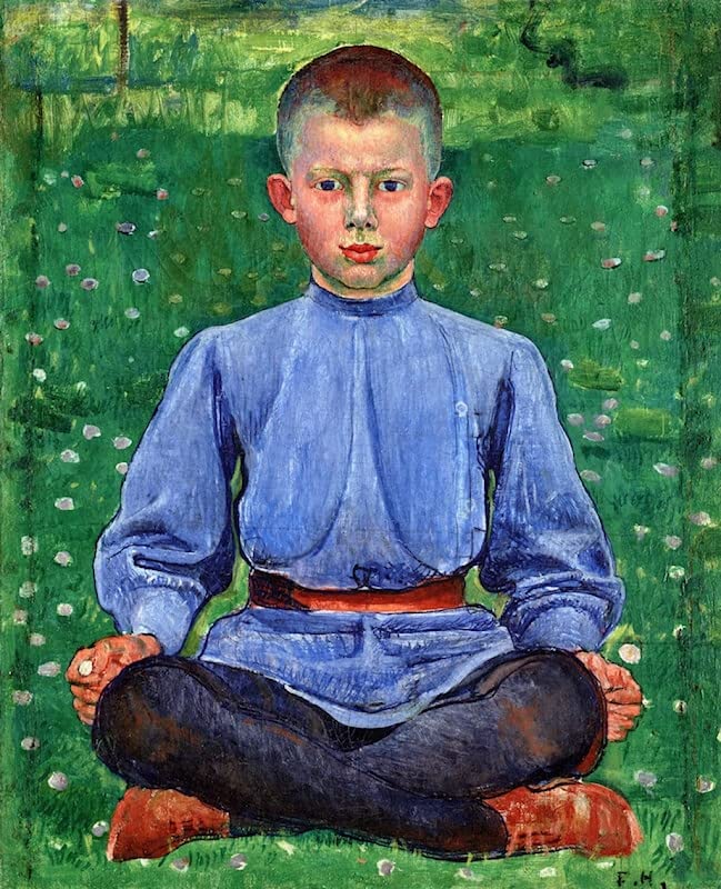 Tableau portrait de Werner Möller par Ferdinand Hodler impression dart mural 60x90cm