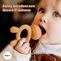 Vista 5 de Haakaa Freeze-N-Feed Mini Combo con alimentador de alimentos de silicona y mini bandeja de silicona Alimentador automático de alimentos sólidos