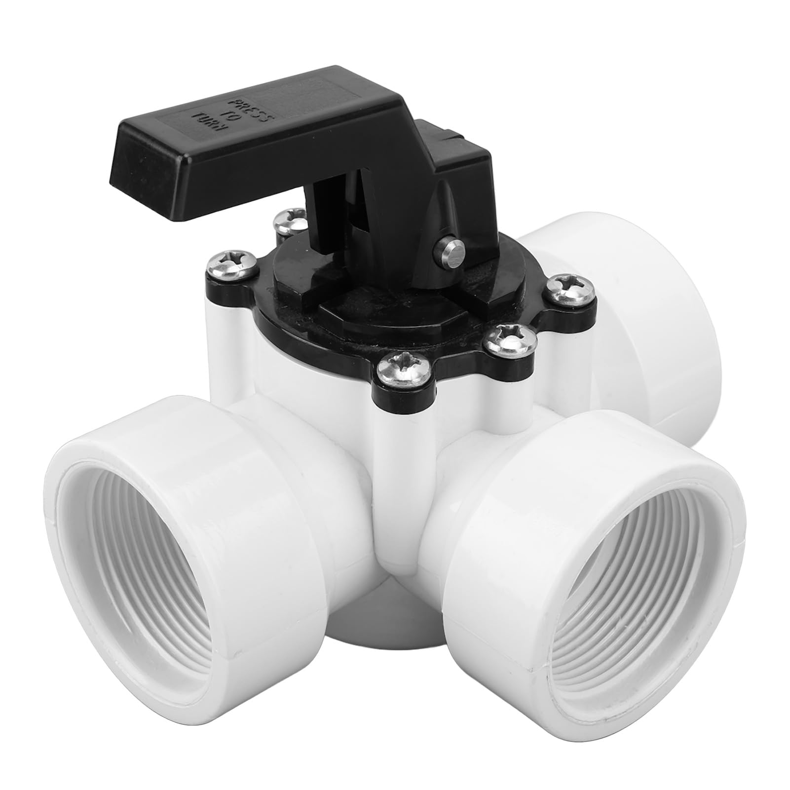 Vanne Déviatrice 3 Voies, Remplacement 4715 Filetage Femelle 1,5 Pouce, Pièce de Rechange Piscine Durable, pour Piscine et Accessoire Spa