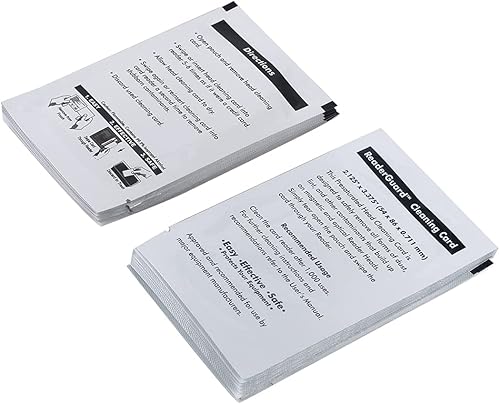 Miniatura 3 de Tarjetas de limpieza CR80, limpiador de lector de tarjetas de doble cara, tarjetas de limpieza de terminales de deslizamiento POS (10 unidades)