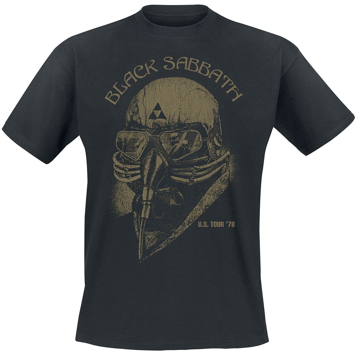 Black Sabbath Men's U.s. Tour '78 T-Shirt Xxl, 100% Cotton, Regular