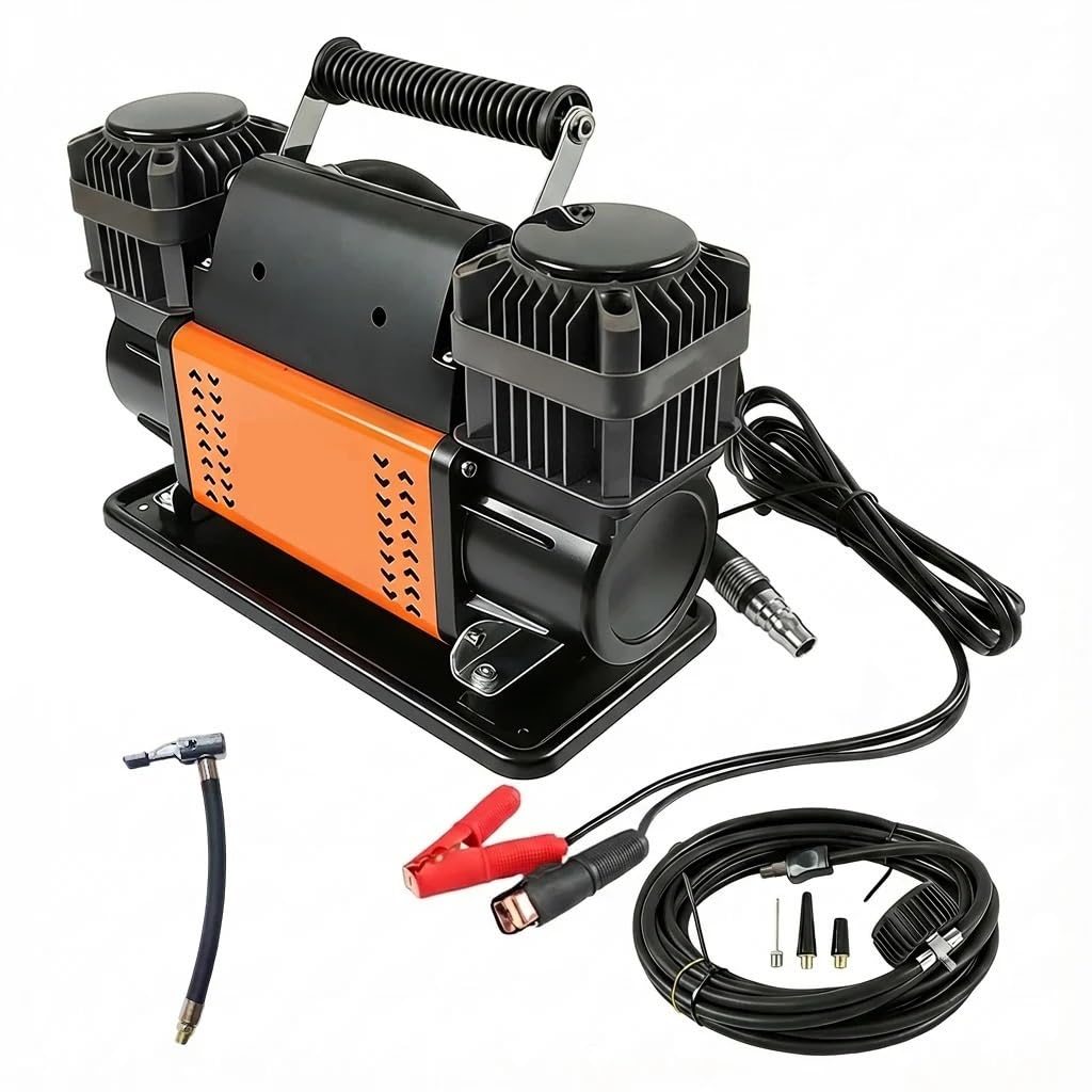 pompka do opon Inflator opon Kompresor Sprężarka powietrza Dwucylindrowa pompa powietrza 150PSI do samochodu SUV RV Truck Przenośne kompresory powietrza