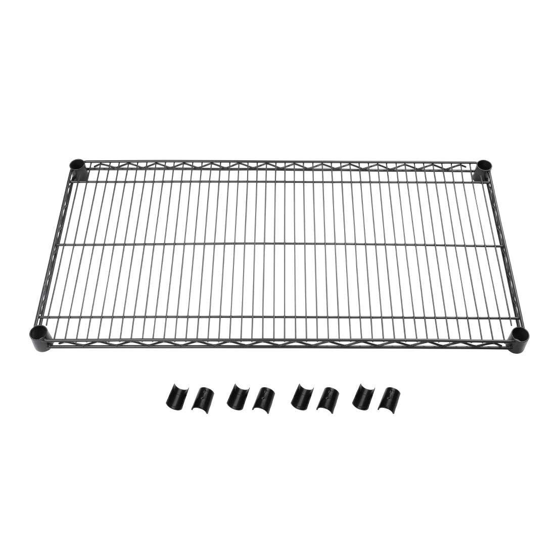 NISBETS Essentials Steel Shelf 915 x 457mm - Includes 4 Shelf Clips, Ideal for Additional Storage Space DE169