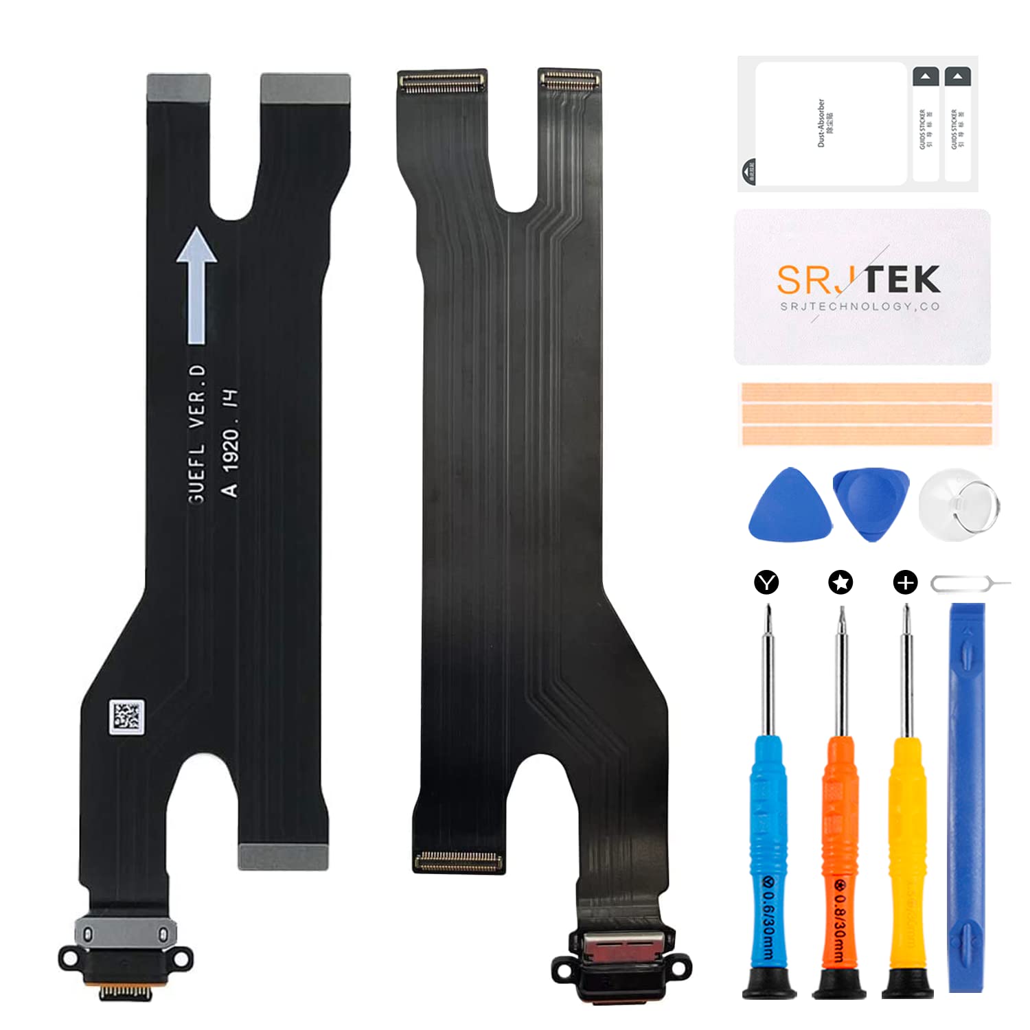 SRJTEK For Huawei P30 Pro Dock Connector Replacement P30 PRO Charging Port VOG-L29 Headphone Port VOG-L09 with Microphone/Audio Jack/Antenna Replacement Repair Kits