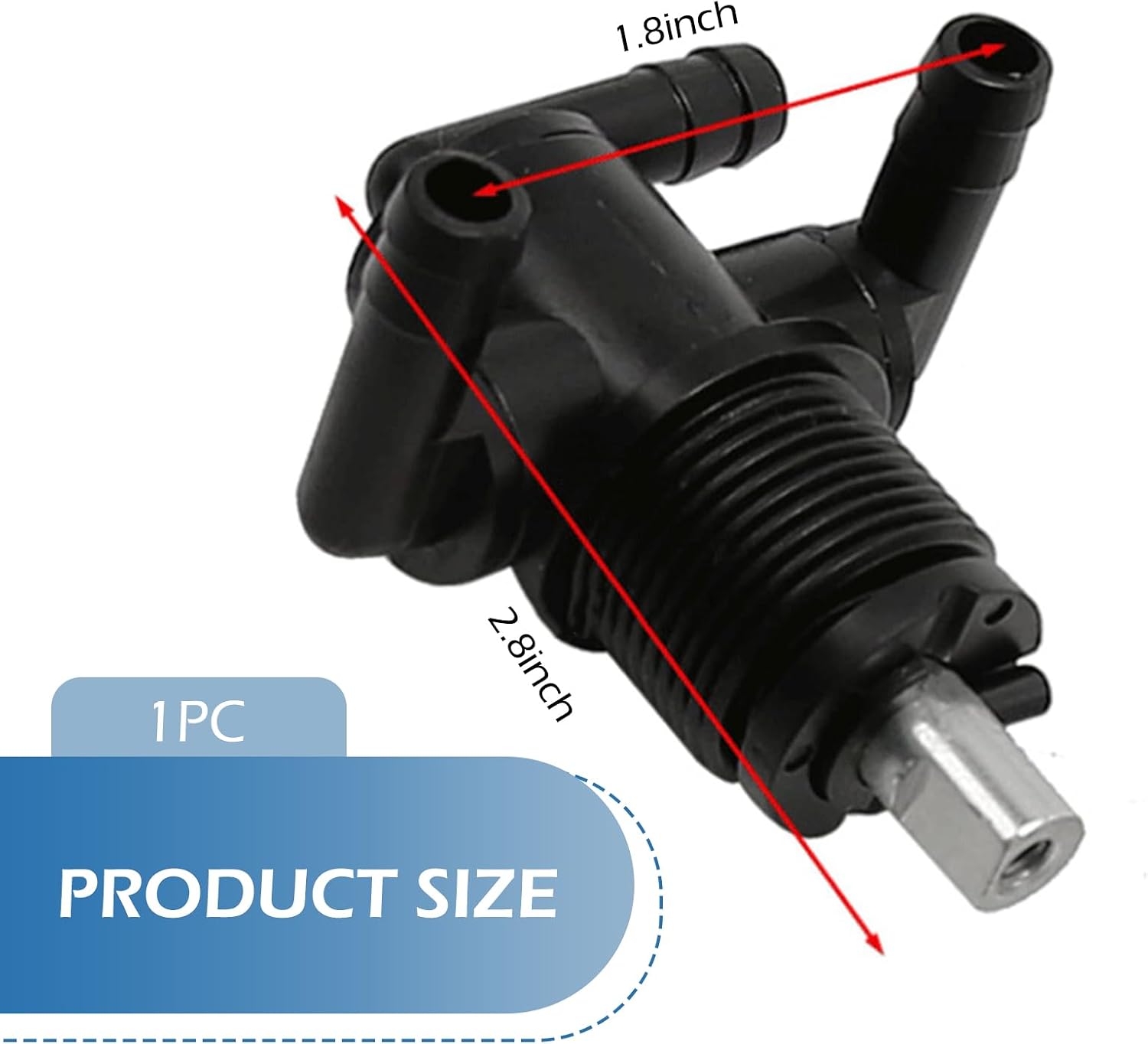 Fuel Tank Valve Petcock 3-Way & Knob NUT, Fuel Shut Off Valve Petcock for Polaris Sportsman 335 400 500 600 700 Twin Magnum Trail Boss 325 330 500, Replaces 7052161 5432559 (Black)​