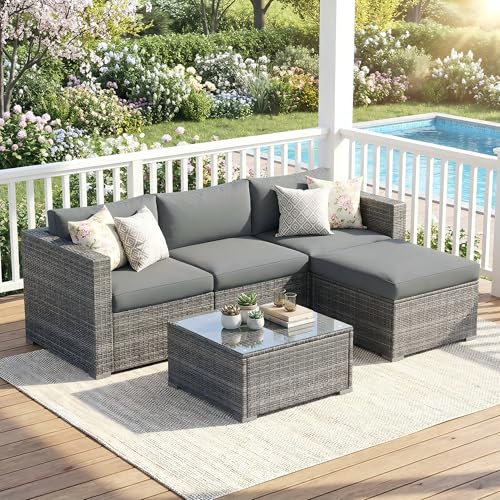 Wisteria Lane 5-Pieces Outdoor Patio Furniture Set, All...