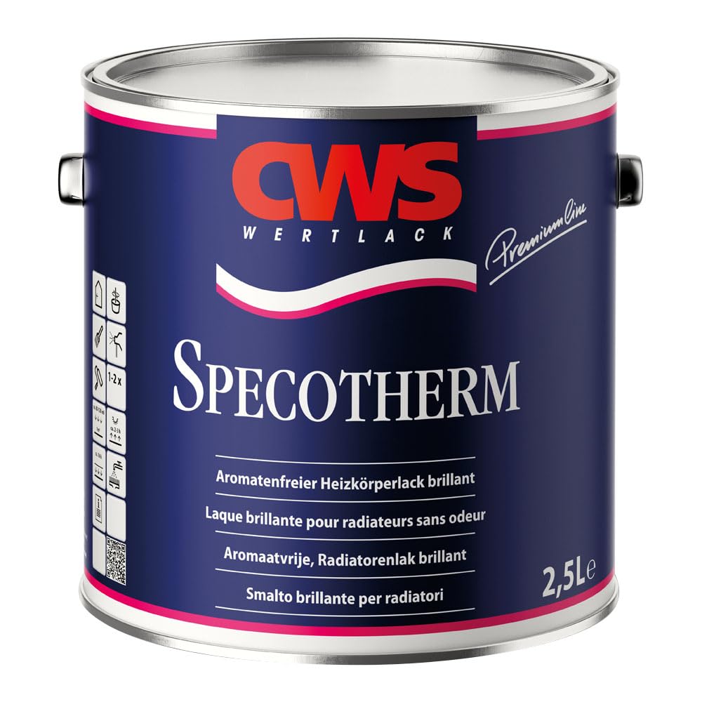 CWS WERTLACK Specotherm 2,5 L Heizkörperlack weiß