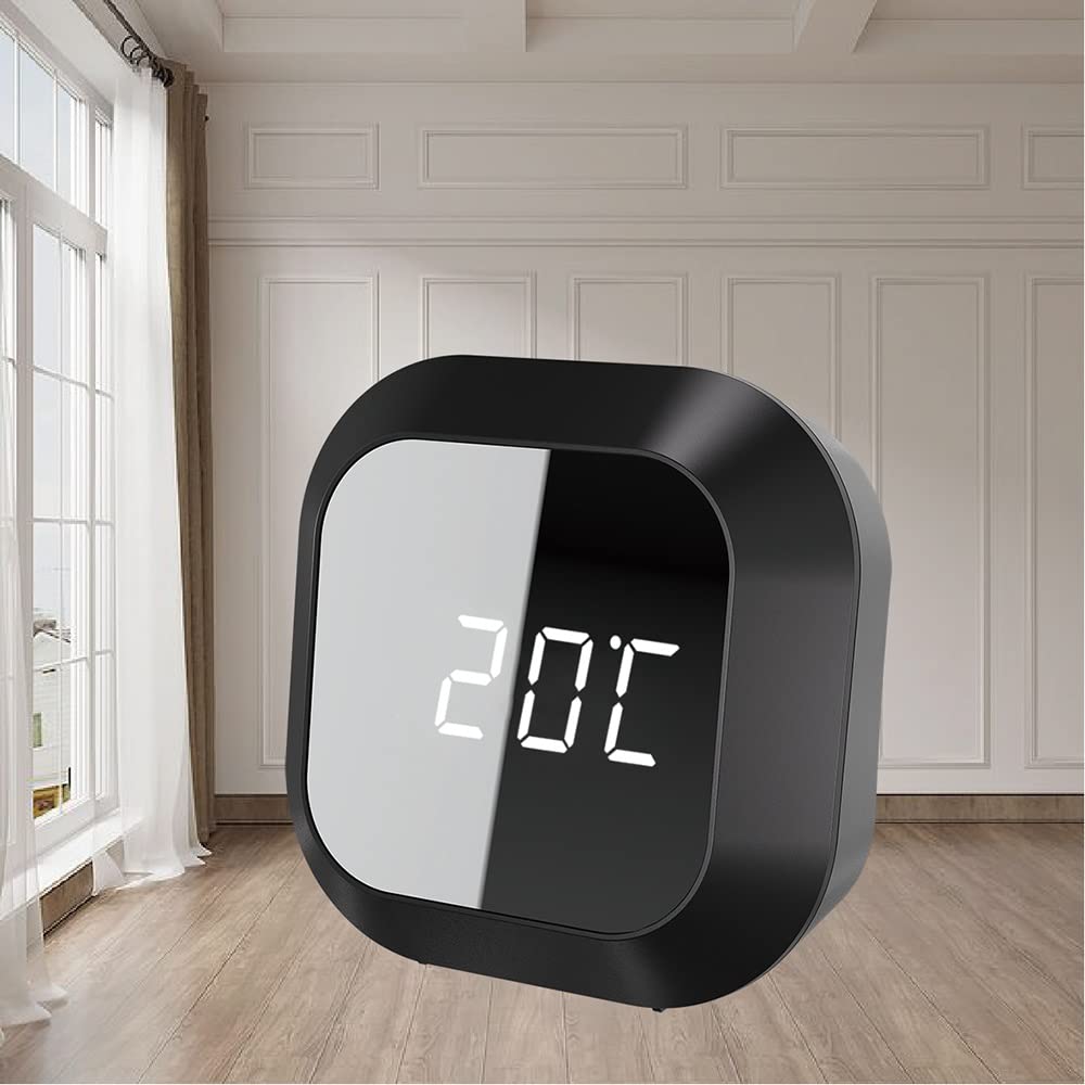 Digital USB Led Mirror Desk Alarm Clock Electronic Bedside Snooze Clock for Home Night Clock with Thermometer Hour