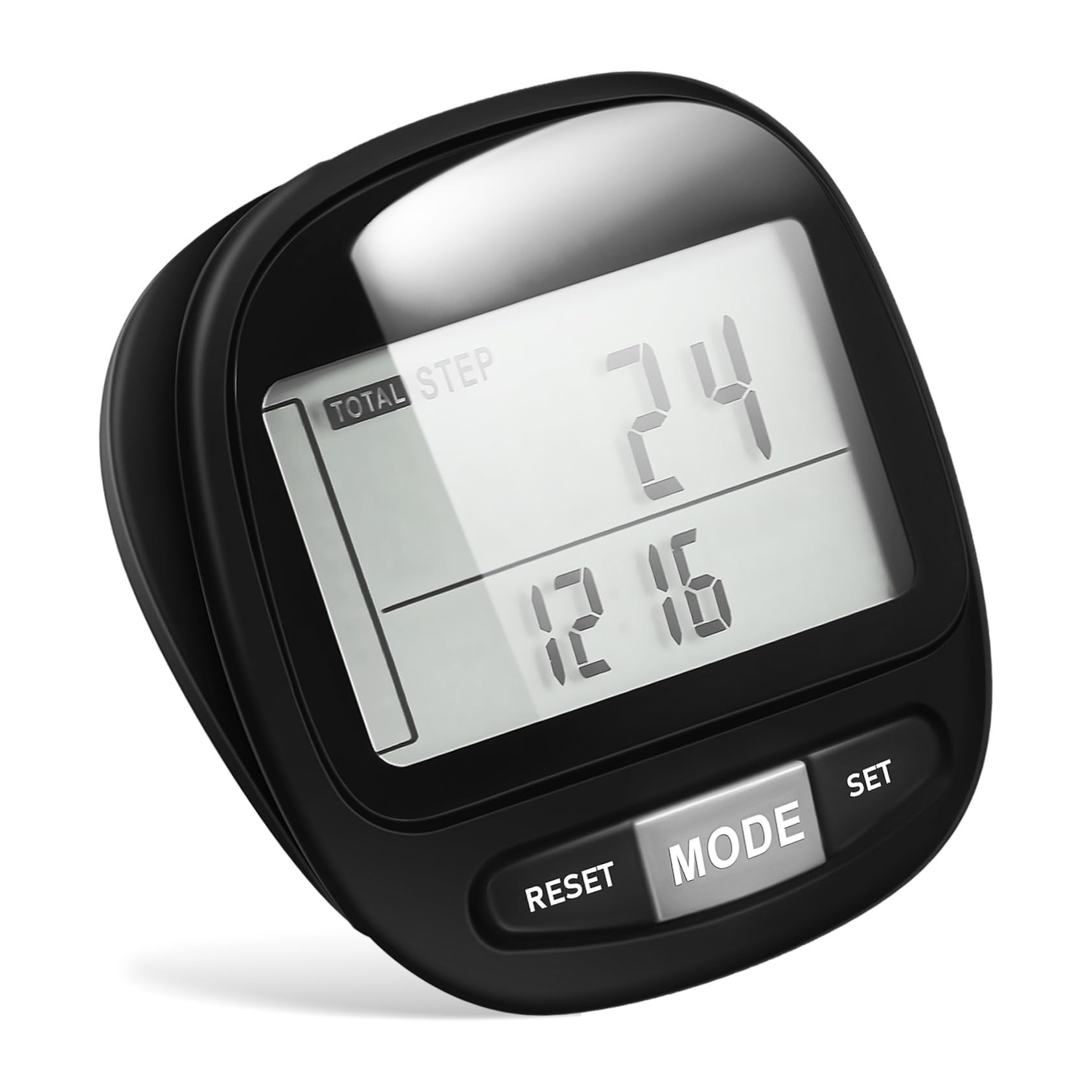 TOYANDONA Podomètre Portable pour Seniors Compteur Écran Large Mémoire de Jours Matériau Durable Extérieur