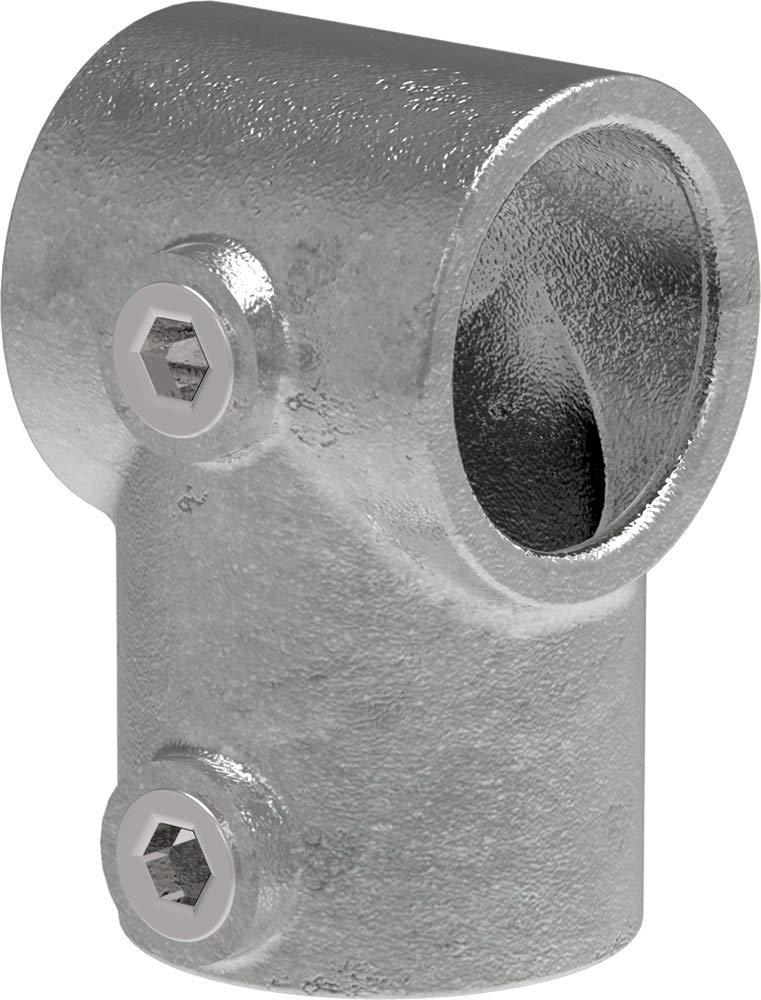Raccord De Tuyau En T Rabattable - Fonte Malléable 33,7 Mm - Galvanisé à Chaud - Fenau