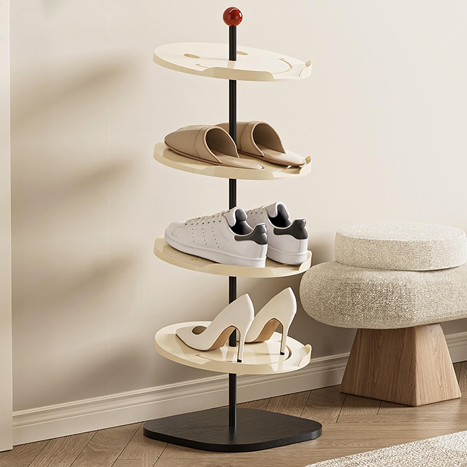 Étagère à chaussures en veau nizer pour optimiser les entrées encombrées