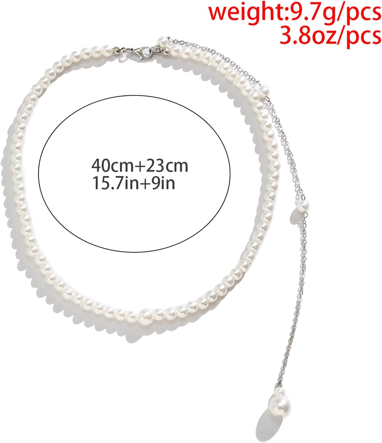 Sexy Pearl Back Chain Necklace for Women Bridal Wedding Long Pearl Backdrop Necklaces Backless Dress Body Chain Jewelry - Image 9