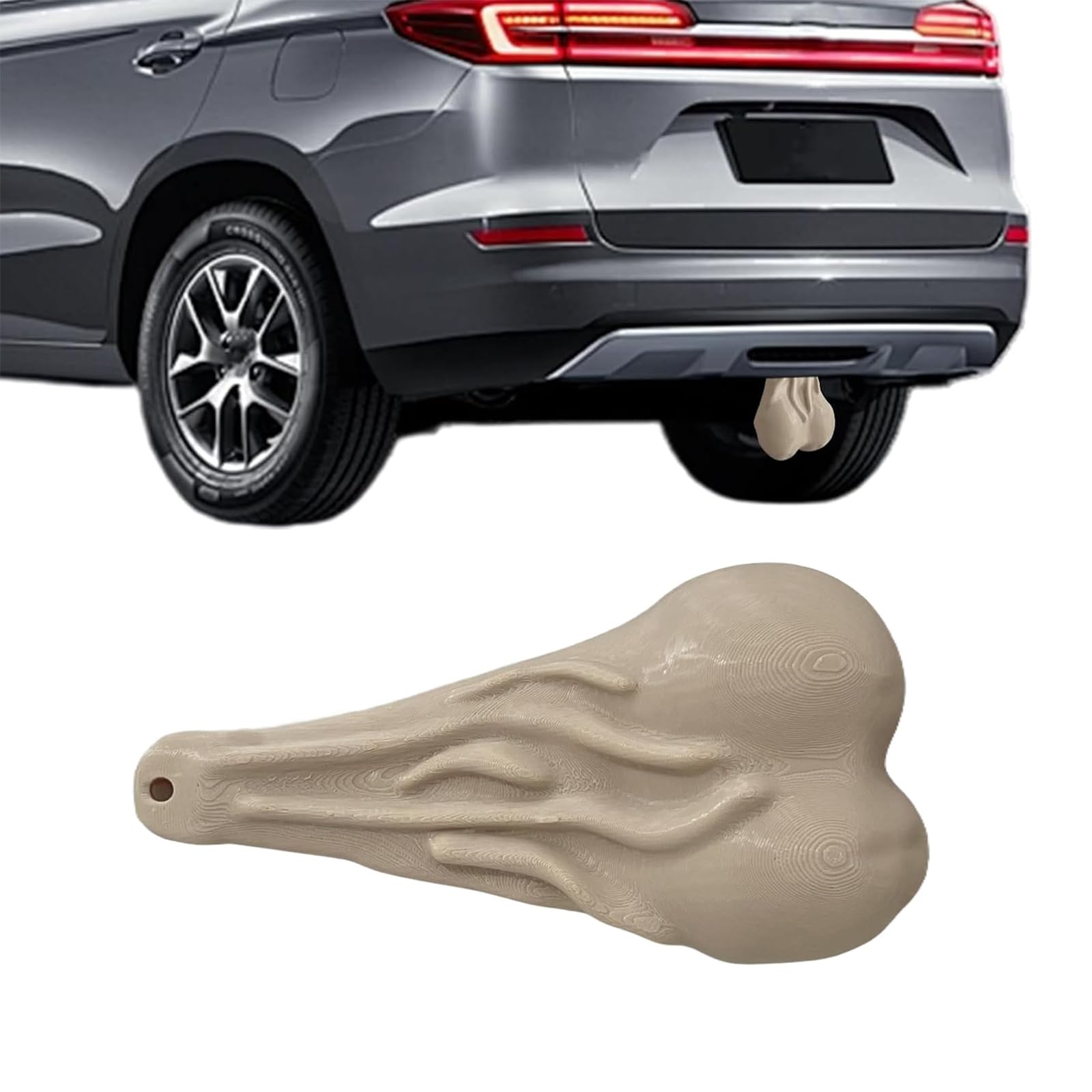 JIAHAI Truck Balls Nuts for Peugeot 206CC 207CC 3008 307CC 307SW, Funny Trailer Hitch Cover Balls Nuts, Automotive Prank Decoration, Decorative Bumper Ornaments for Men, Friends