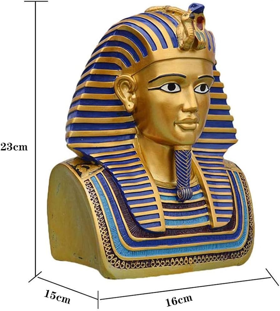 ツタンカーメン　ファラオ　置物　エジプト Amazon.co.jp: 古代エジプトのファラオツタンカーメンの置物像樹脂