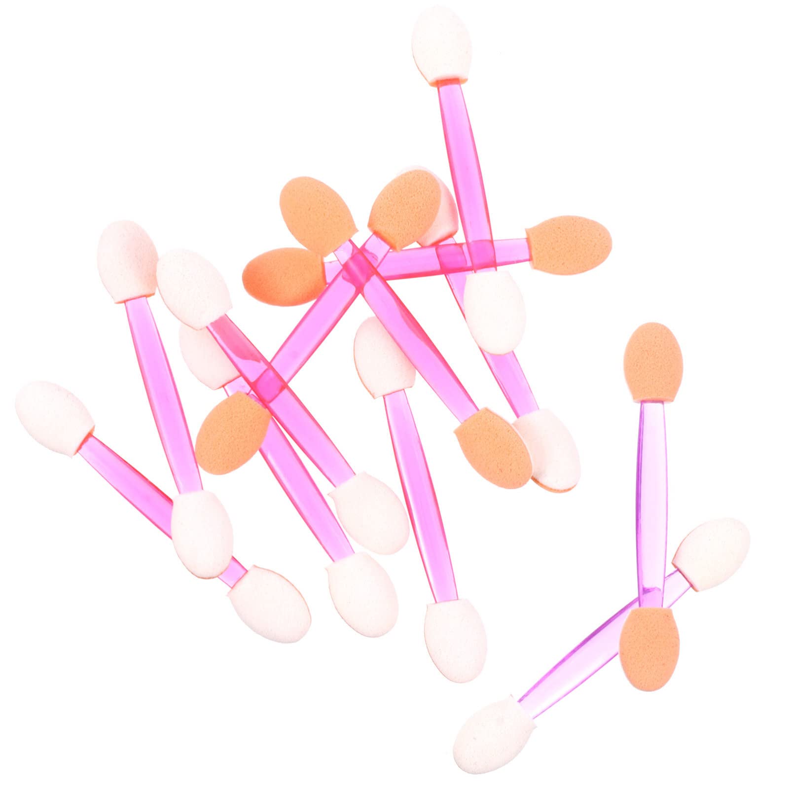 SOESFOUFU Double Head Eye Shadow Stick Brush 80pcs Disposable Sponges Makeup Sponge Applicators for Eyes Dual Head Brush for Cosmetics