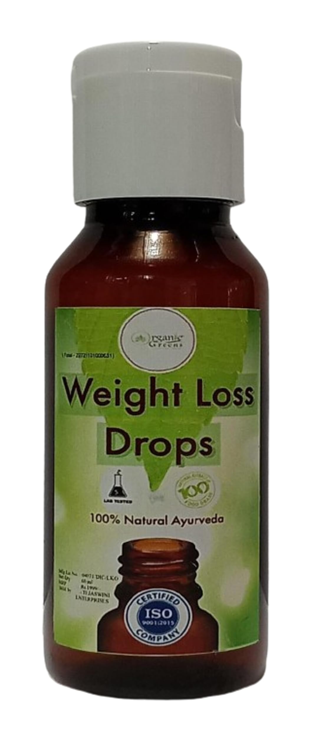 Organic Greens Weight Loss Drops | 60ml (B0BF5ND9PP) Amazon Price History, Amazon Price Tracker