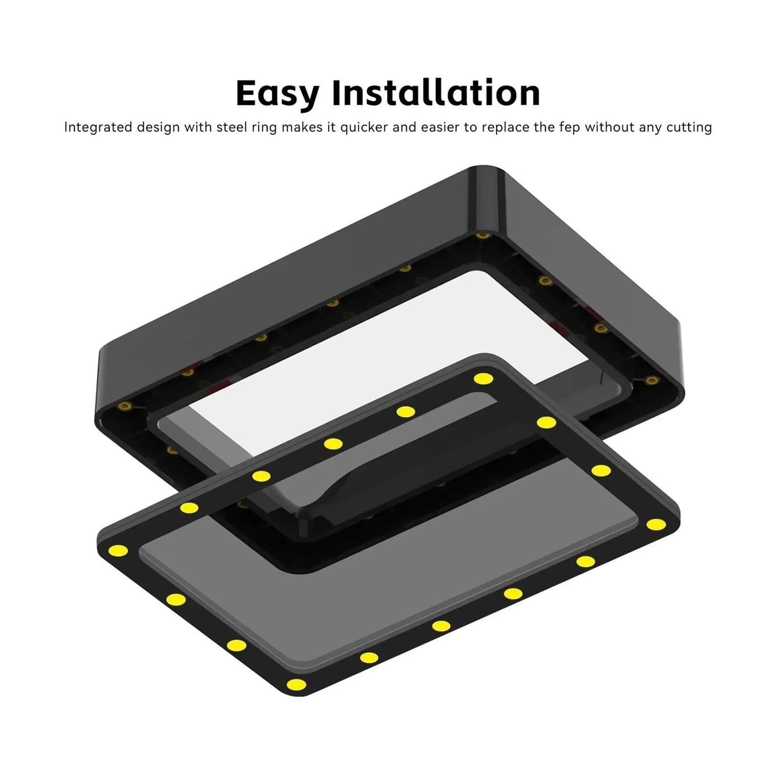 Aixinong1 2 Stück FEP-Folie 0,15 mm for Hoton Mono 2/4/4 Ultra Resin 3D-Drucker(4pcs)