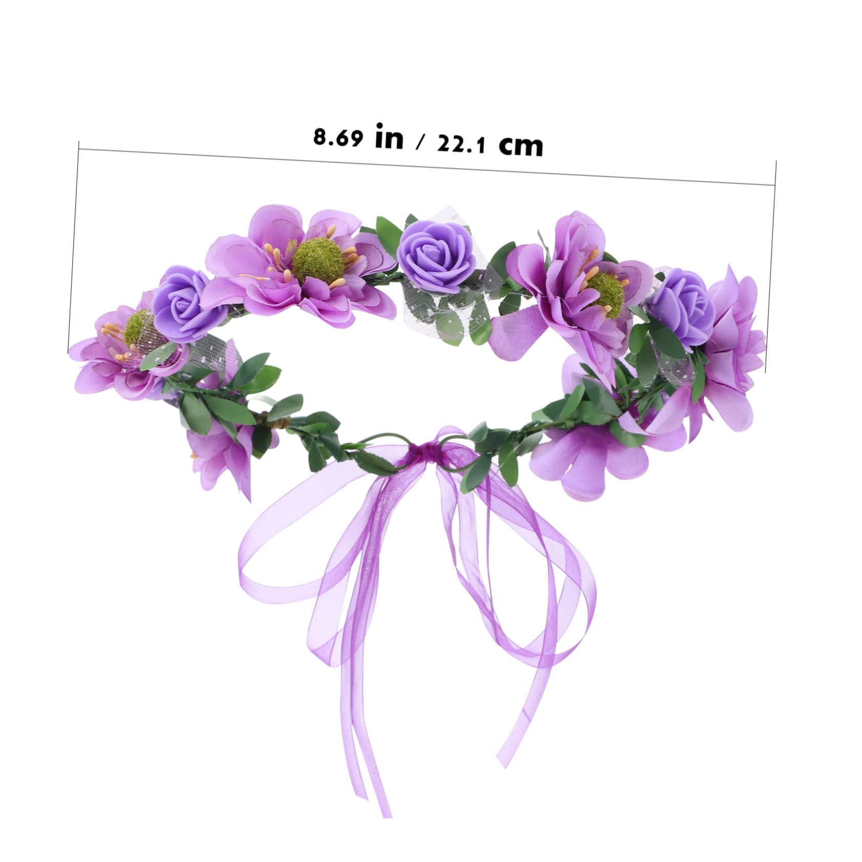 Healeved 10pezzi Cerchietti Floreali Regolabili Con Accessori Per Matrimonio e Corone Artificiali Per e Damigelle