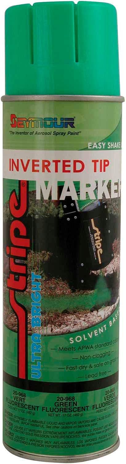 Seymour Stripe Solvent Base Street & Utility Marking Paint 17 Oz Green ...