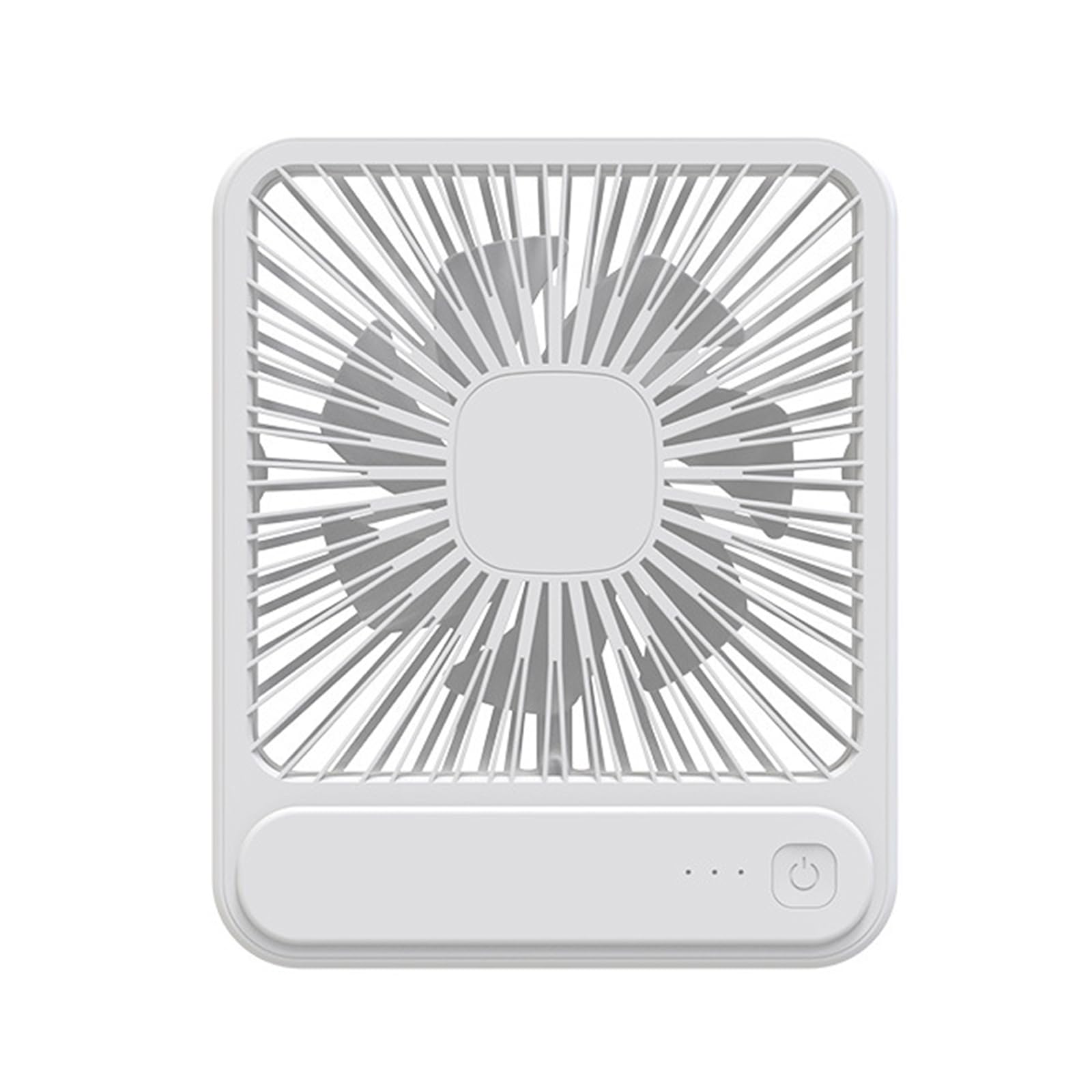 Jazuaiao Rechargeable Desktop Fan Quiet USB Charging with Adjustable 3 Speed Airflows ABS Texture Suitable for or Home Use Portable Table Fan