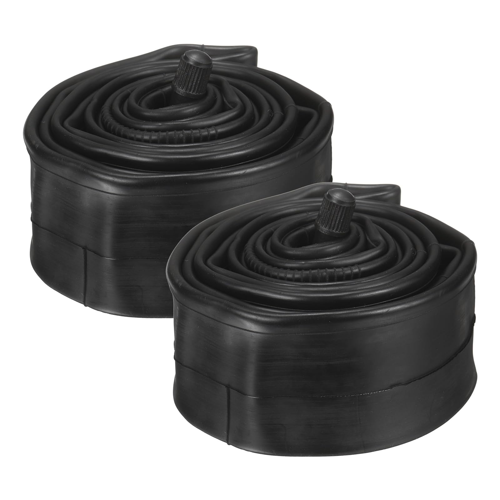 sourcing map 2pcs 26" Inner Tubes Width Fit 2.125/2.4 Rubber Bicycle Tube with 32mm Standard Valve for MTB Mountain Dirt Bike