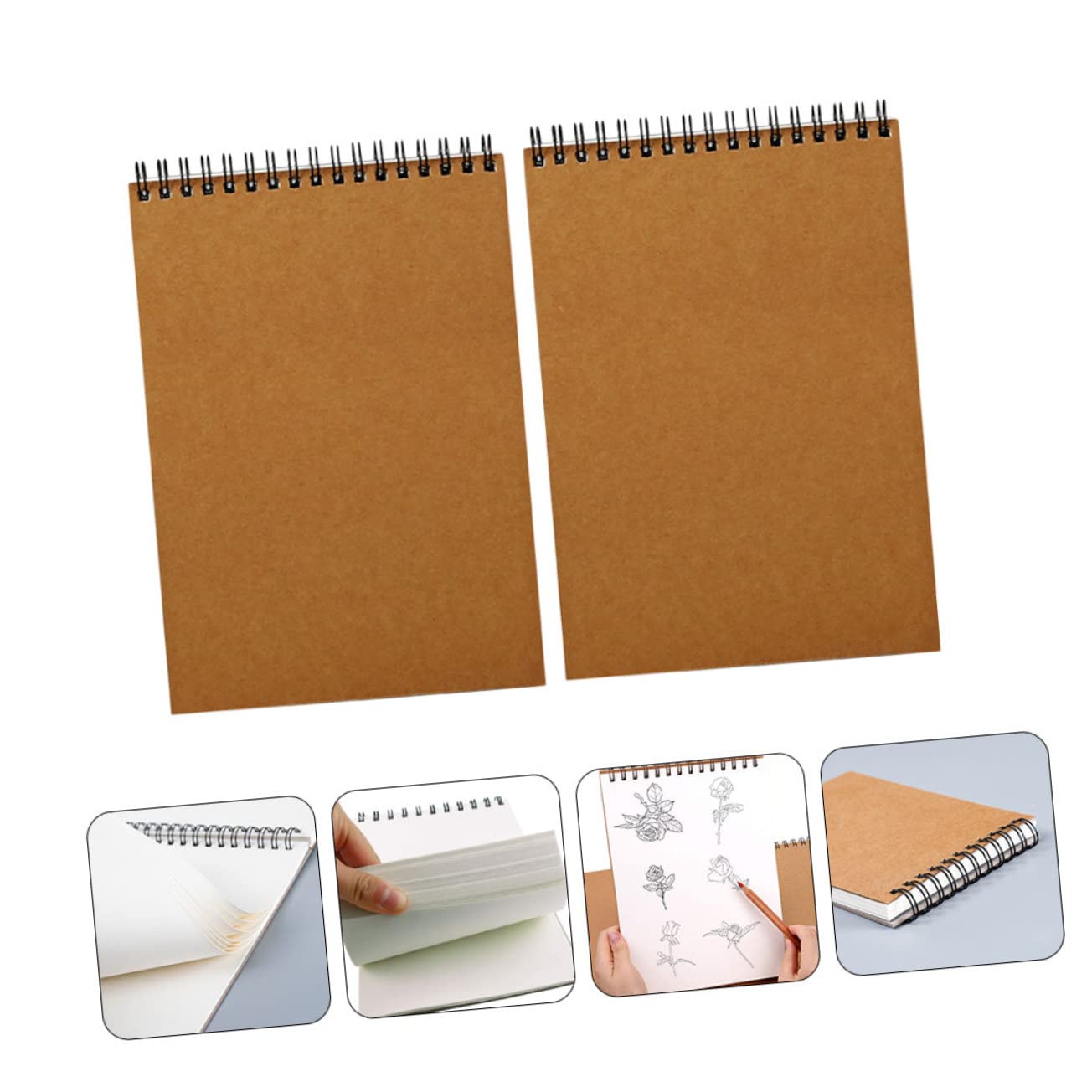 SHINEOFI 2pezzi Quaderni Da Disegno Portatili Confezione Per Schizzi e Appunti Creativi