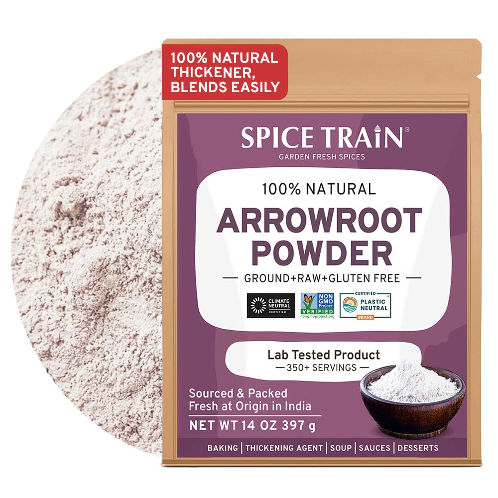 SPICE TRAIN, Arrowroot Powder (397g/14oz) Natural Thickener